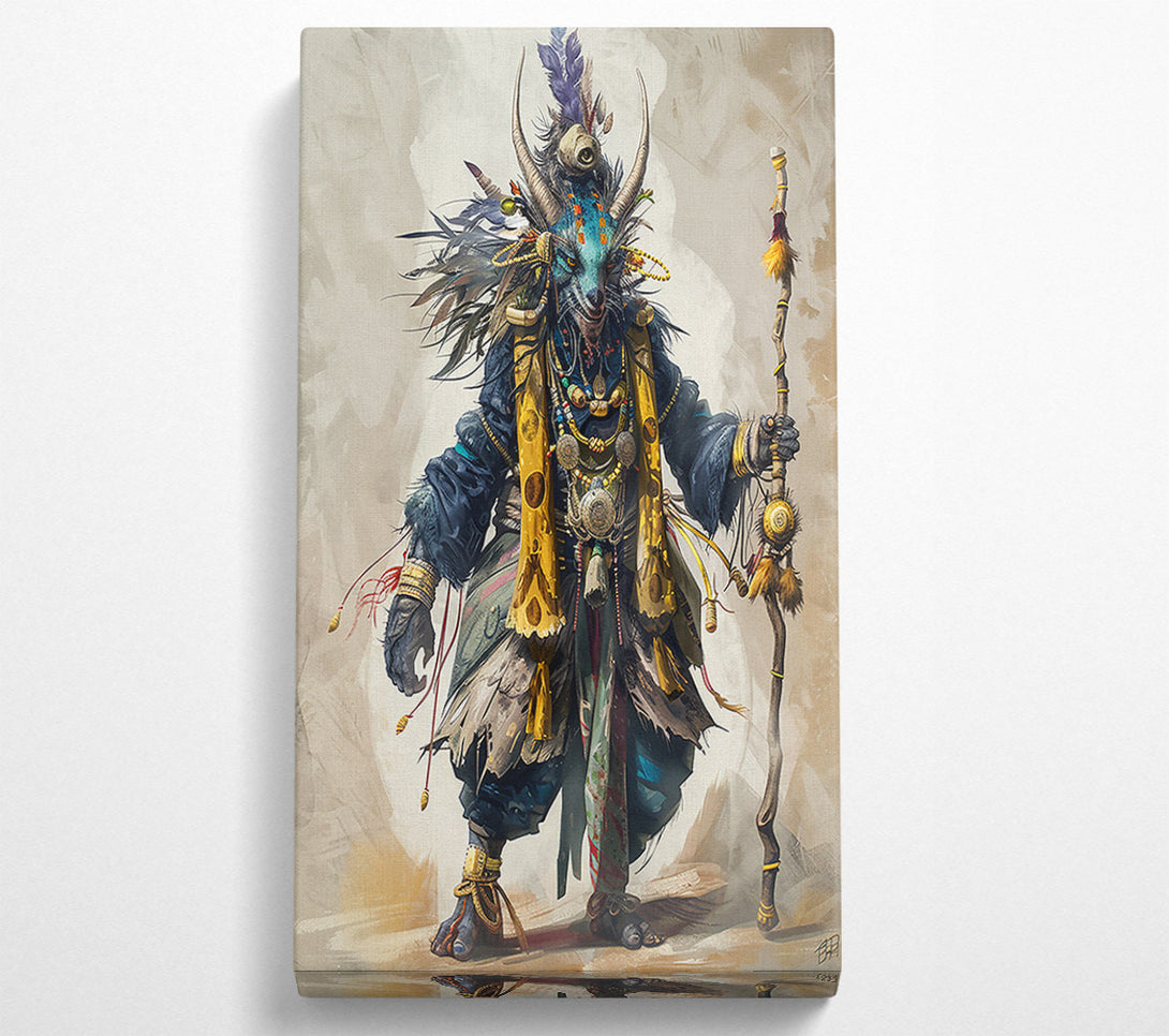  A Canvas Print of The Blue Shaman'S Staff Canvas Print