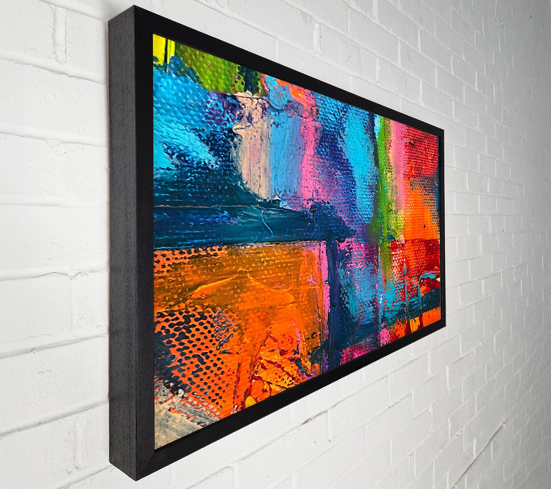  A Canvas Print of Orange Abstract Hues Canvas Art