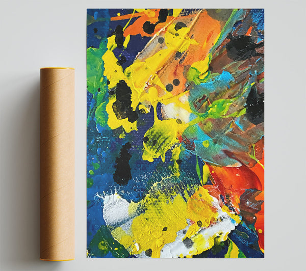 Yellow Splashes Of Joy Giclee Print