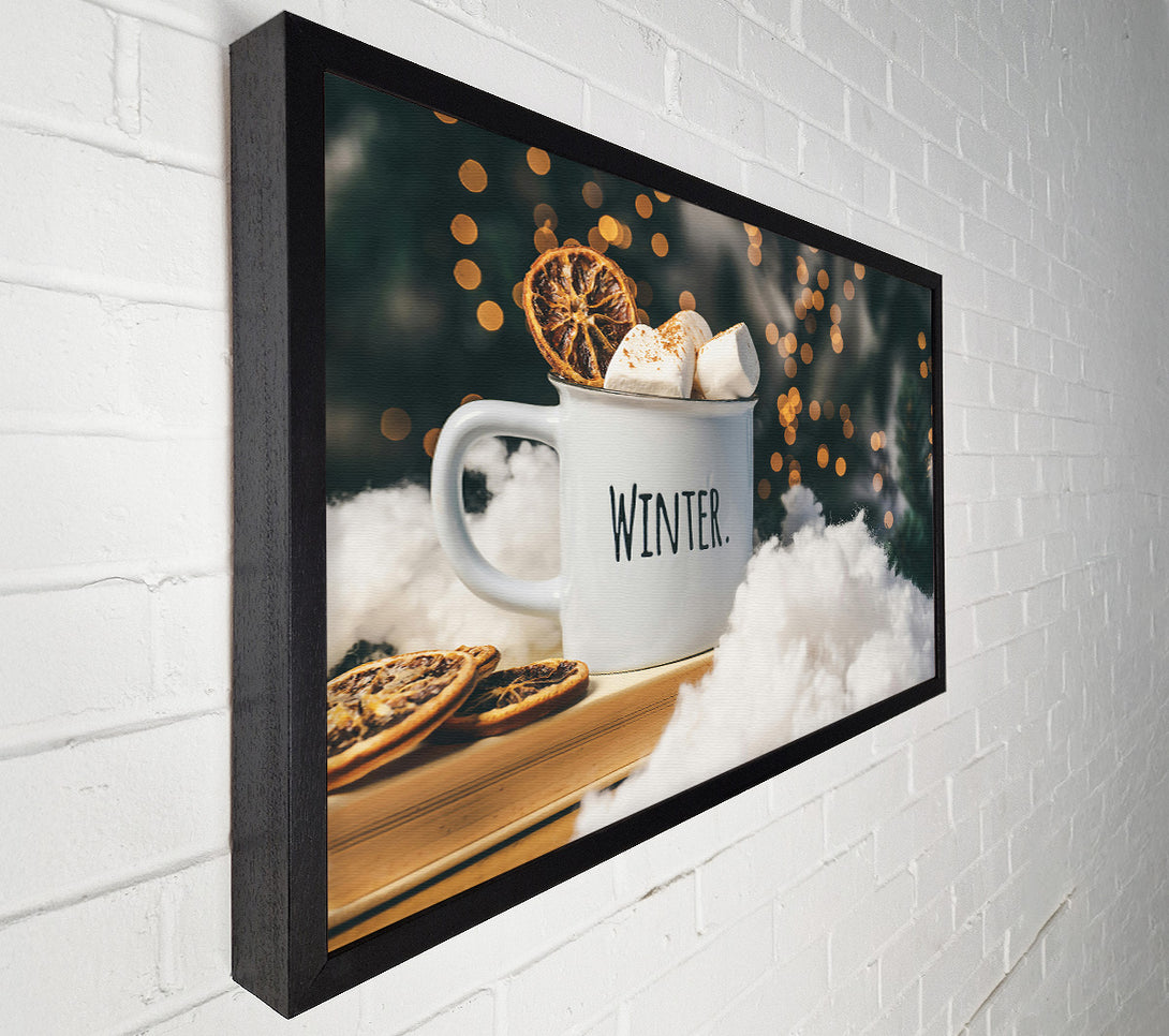  A Canvas Print of White Winter Mug Canvas Wall Art