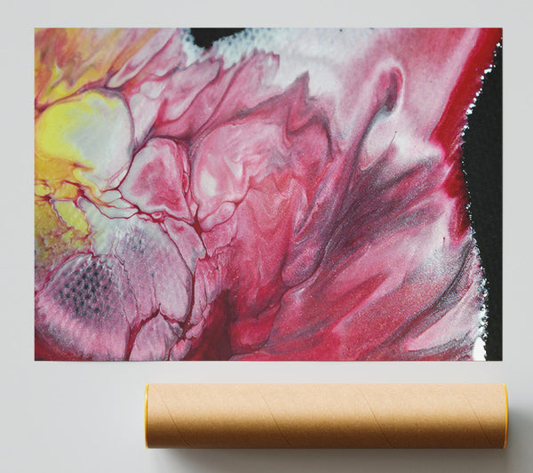 Crimson Flowing Hues Print