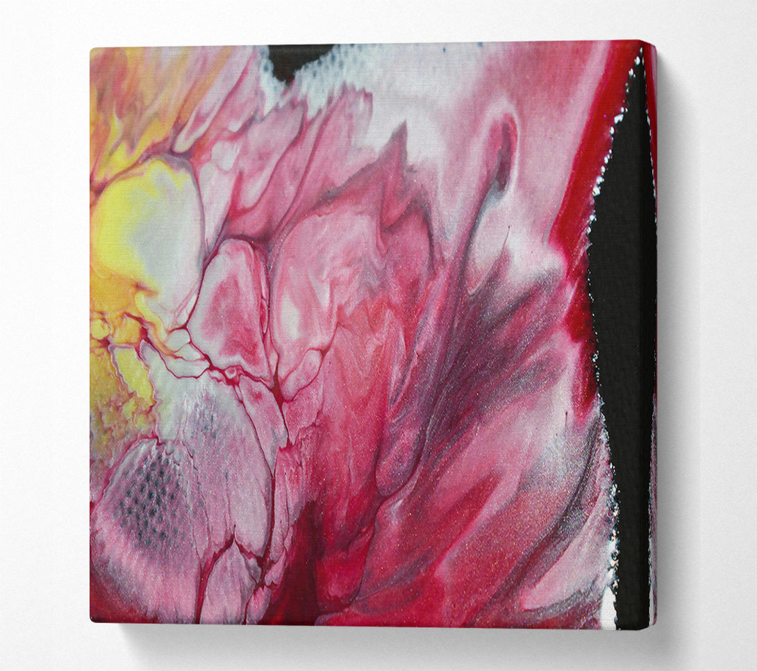  A Canvas Print of Crimson Flowing Hues Canvas Print