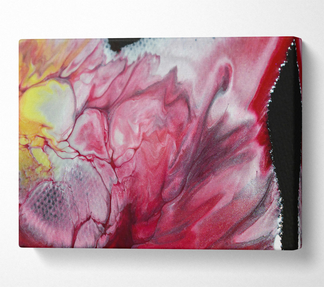  A Canvas Print of Crimson Flowing Hues Canvas Print