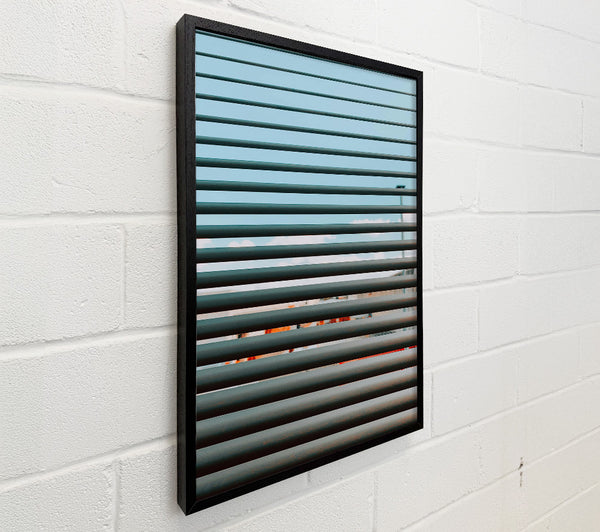 Grey Sky Through Blinds
