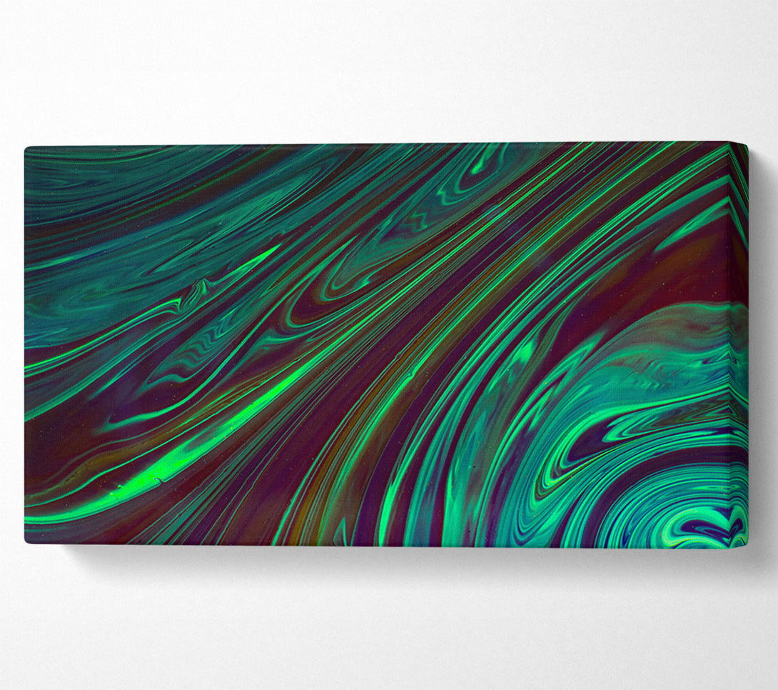  A Canvas Print of Emerald Swirls Of Night Canvas Wall Art