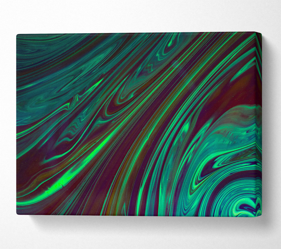  A Canvas Print of Emerald Swirls Of Night Canvas Wall Art