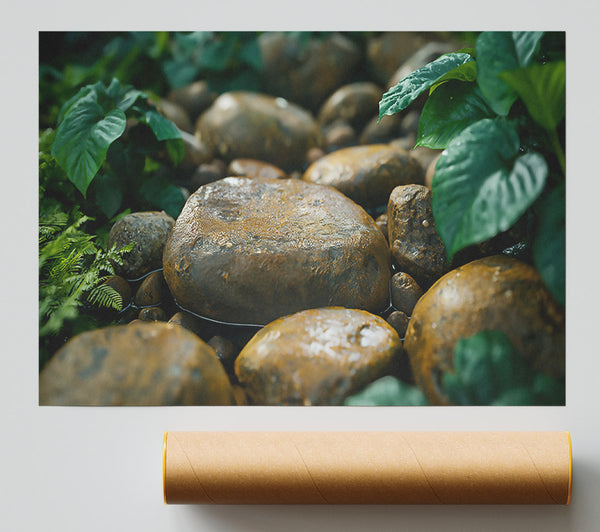 Rust-Colored Riverbed Giclee Print