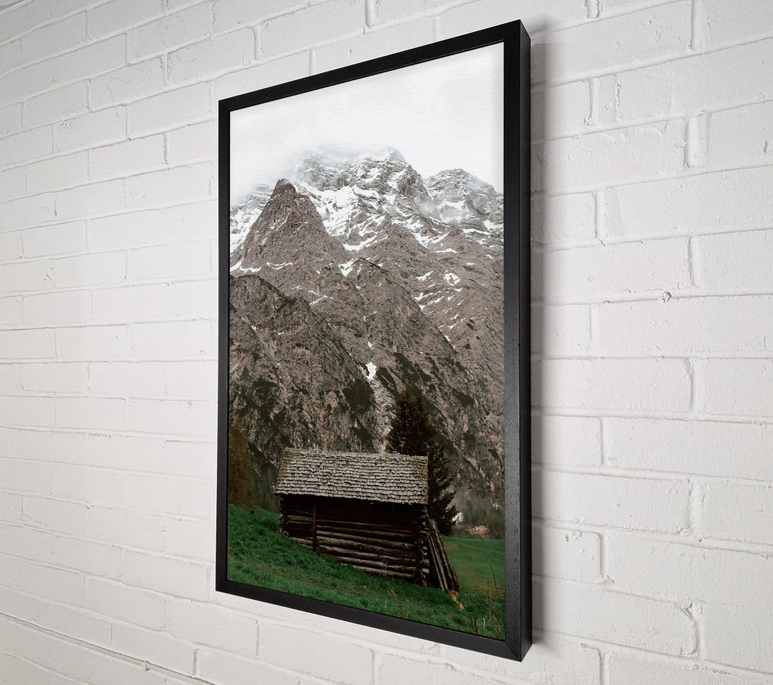  A Canvas Print of Grey Mountain Cabin Canvas Wall Art
