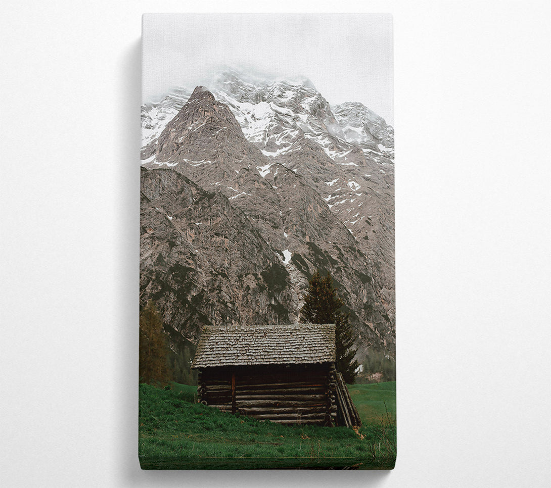  A Canvas Print of Grey Mountain Cabin Canvas Wall Art