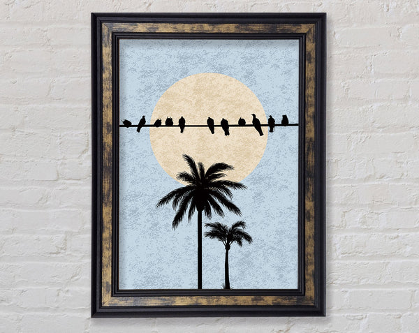 Birds On A Branch Framed Print