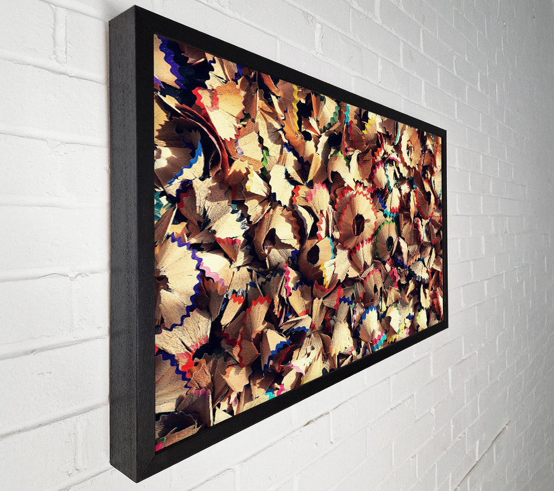  A Canvas Print of Rainbow Pencil Shavings Canvas Art