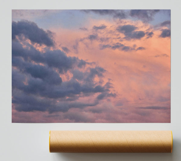 Pink Sunset Cloudscape Giclee Print