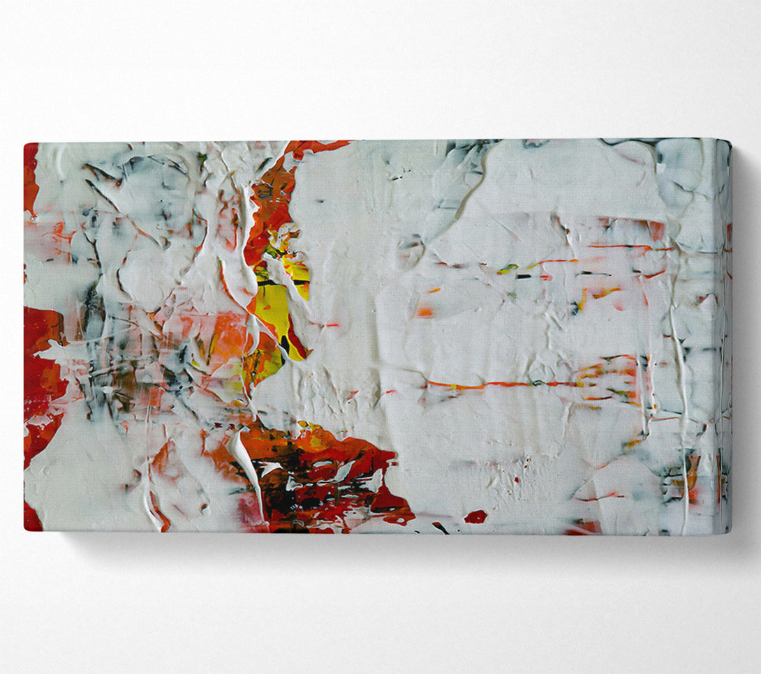  A Canvas Print of White Abstract Expressionism Canvas Print