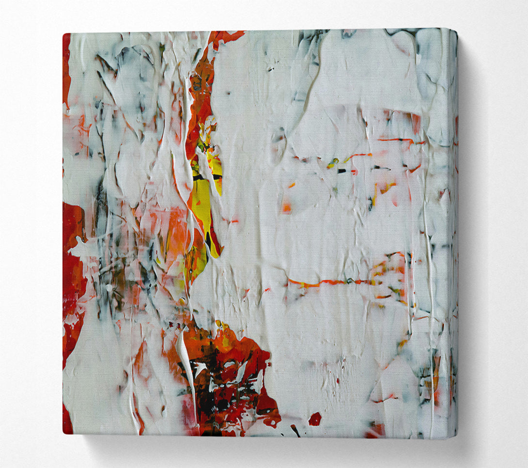  A Canvas Print of White Abstract Expressionism Canvas Print