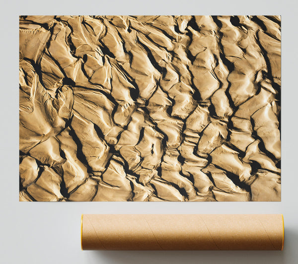 Golden Sand Formations Print