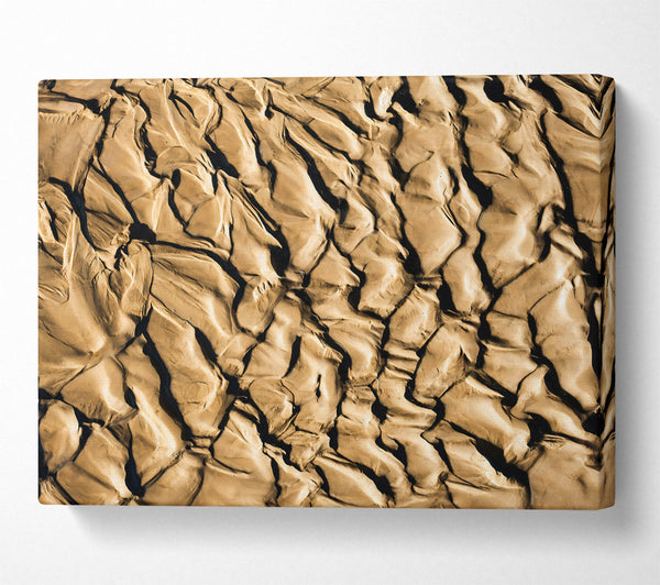  A Canvas Print of Golden Sand Formations Canvas Print