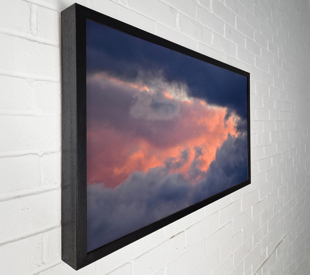  A Canvas Print of Pink Sky'S Embrace Canvas Wall Art