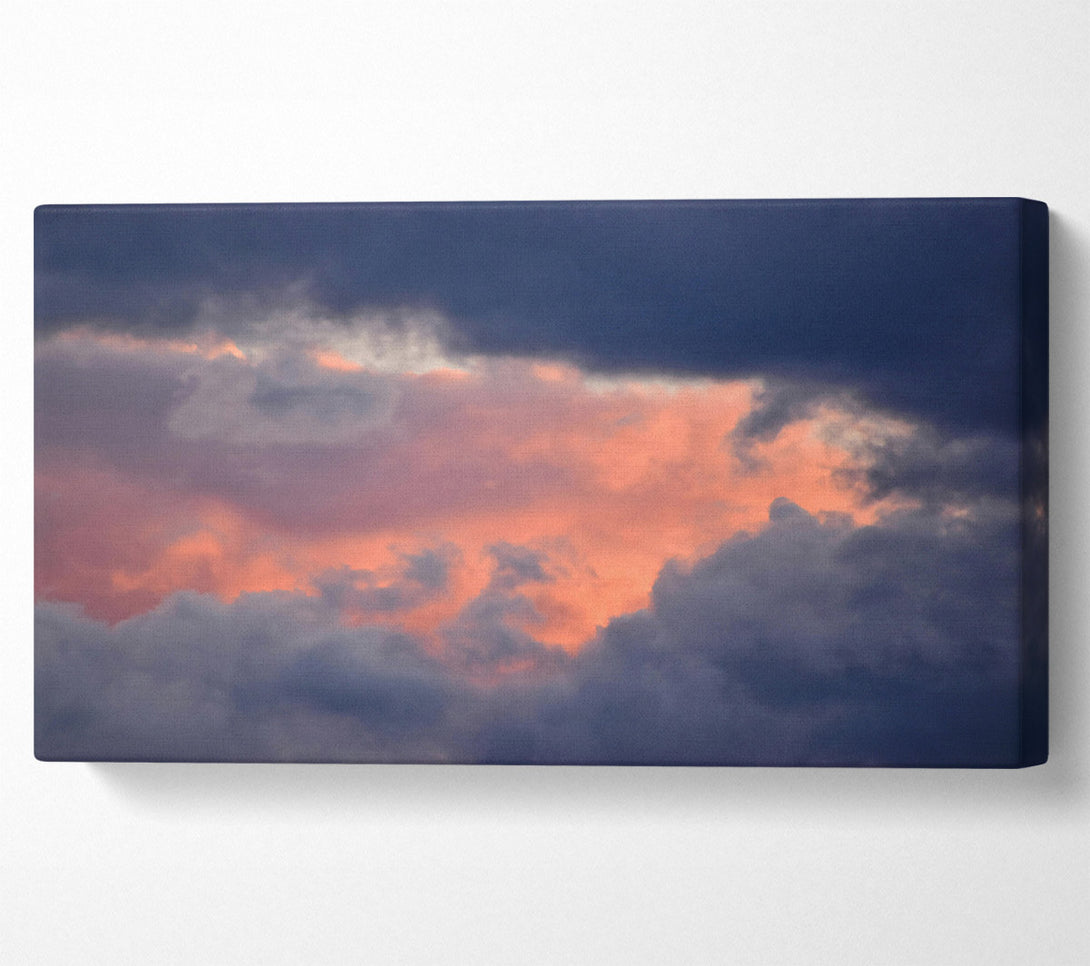  A Canvas Print of Pink Sky'S Embrace Canvas Wall Art