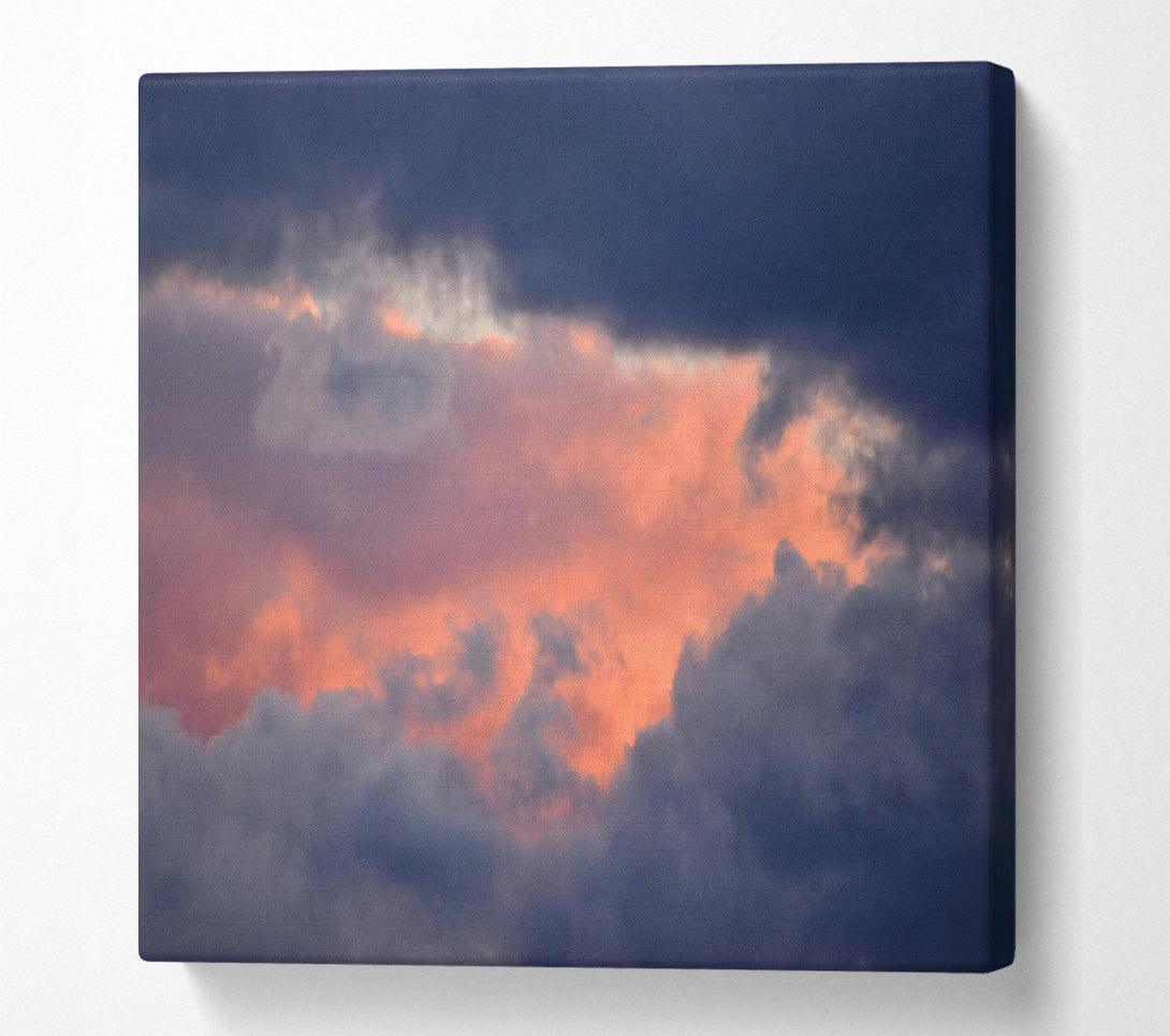  A Canvas Print of Pink Sky'S Embrace Canvas Wall Art