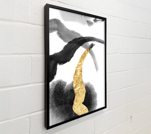 Black Abstract And Gold