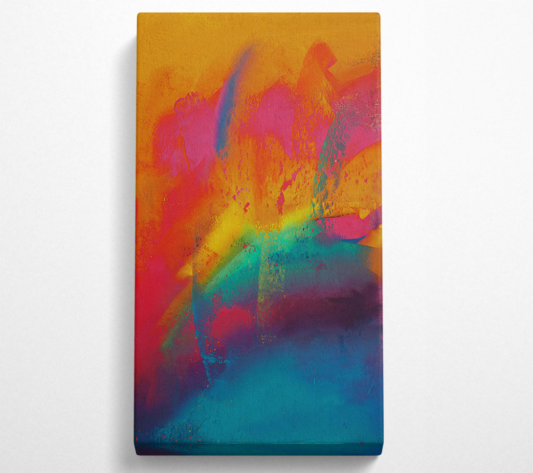  A Canvas Print of Golden Hues Of Teal Canvas Print