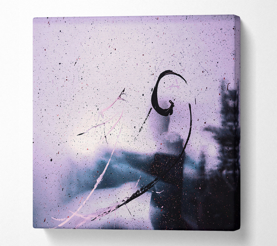  A Canvas Print of Lavender Spattering Sky Canvas Art