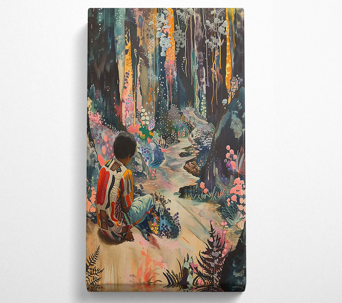  A Canvas Print of Golden Forest Dreamscape Canvas Wall Art