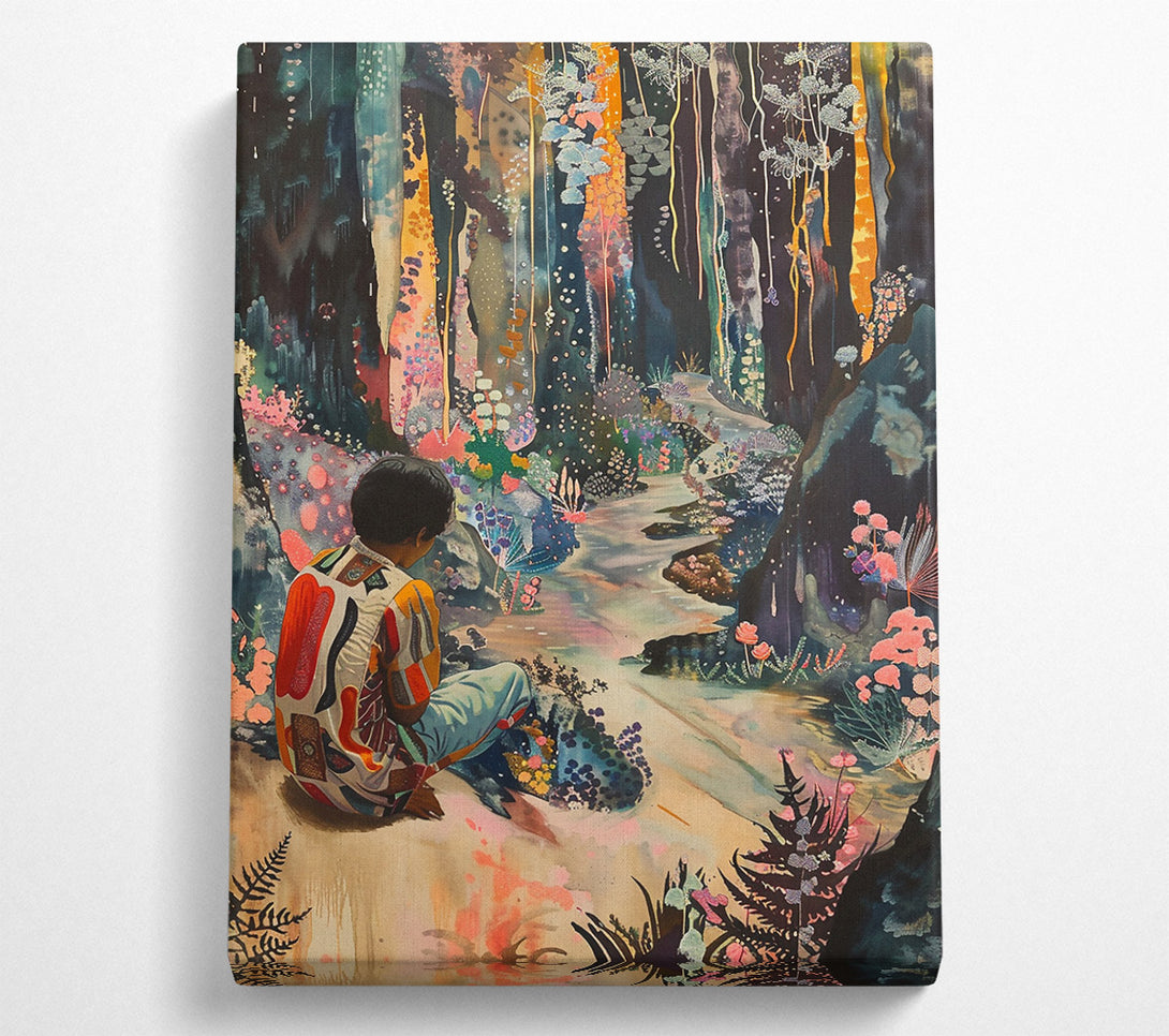  A Canvas Print of Golden Forest Dreamscape Canvas Wall Art