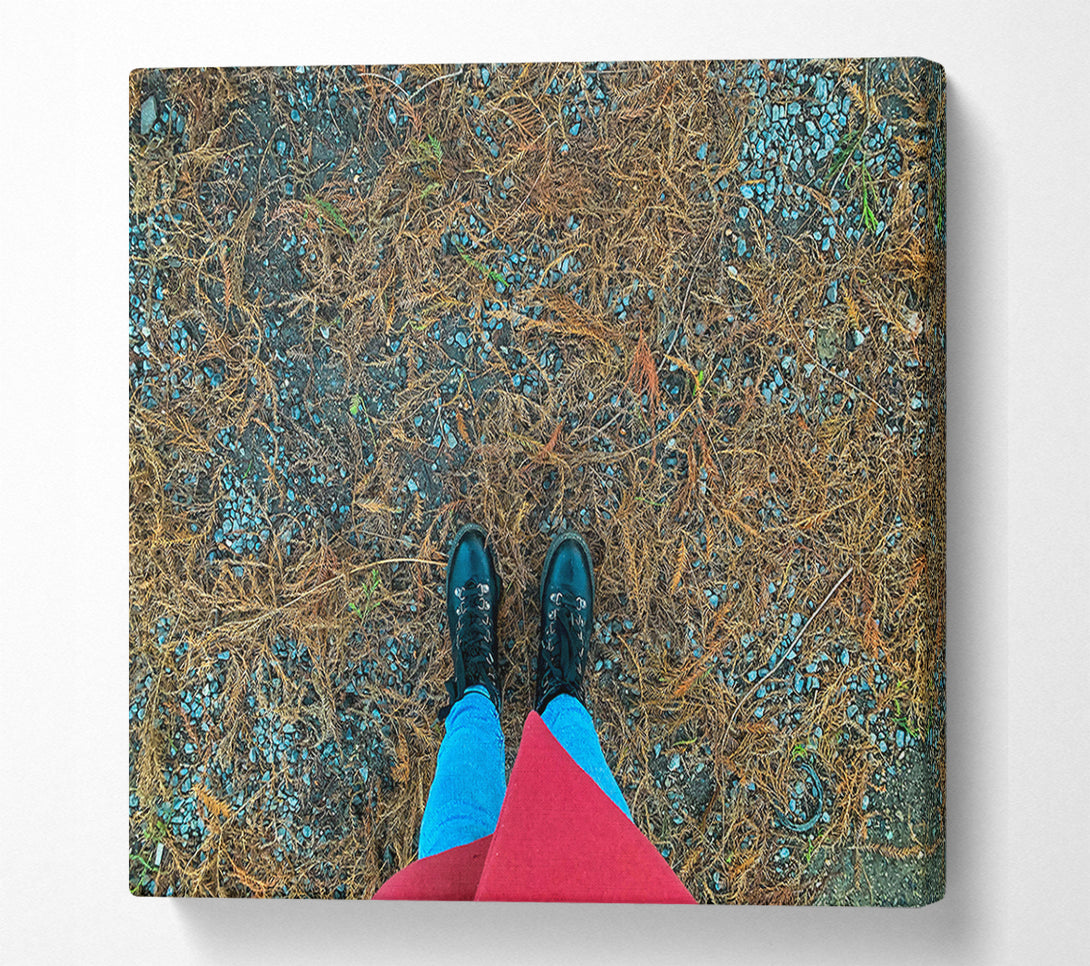  A Canvas Print of Blue Ground And Boots Canvas Art