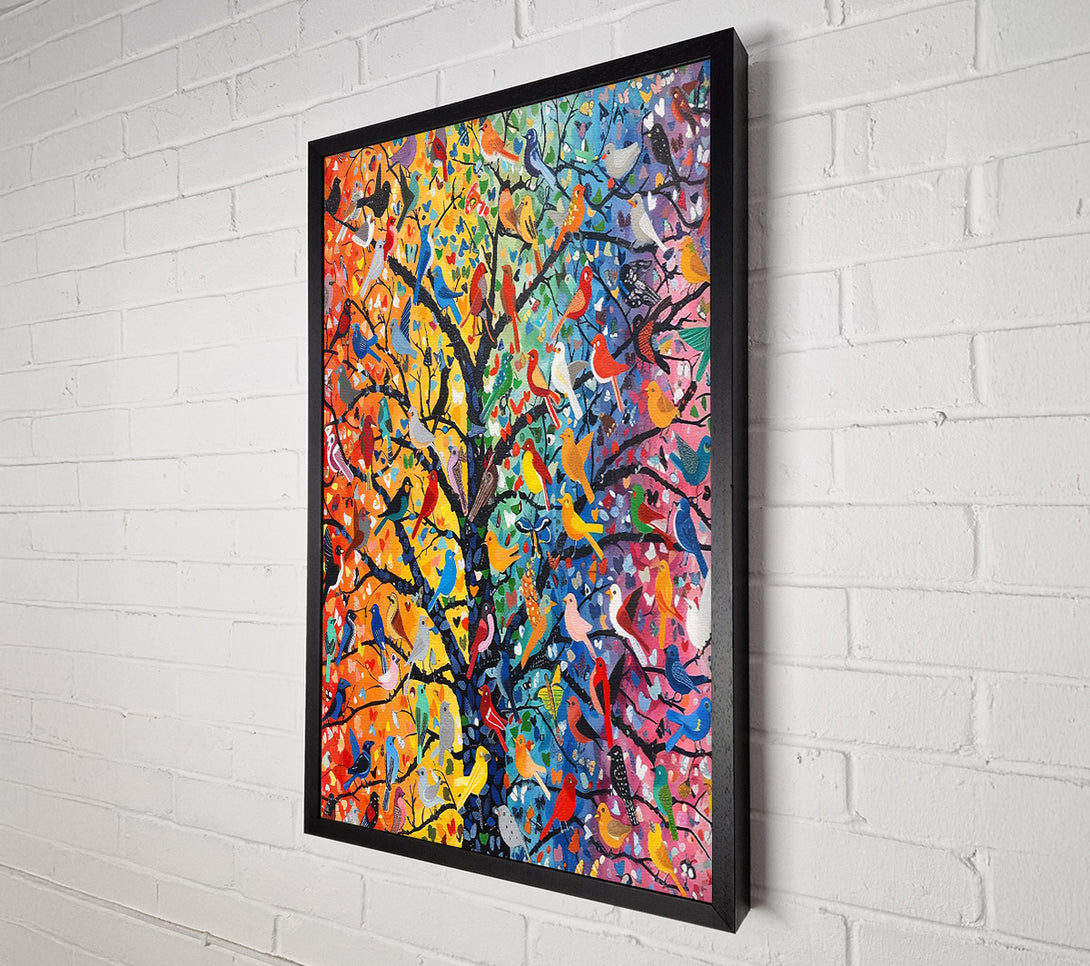  A Canvas Print of Golden Bird Sanctuary Canvas Wall Art
