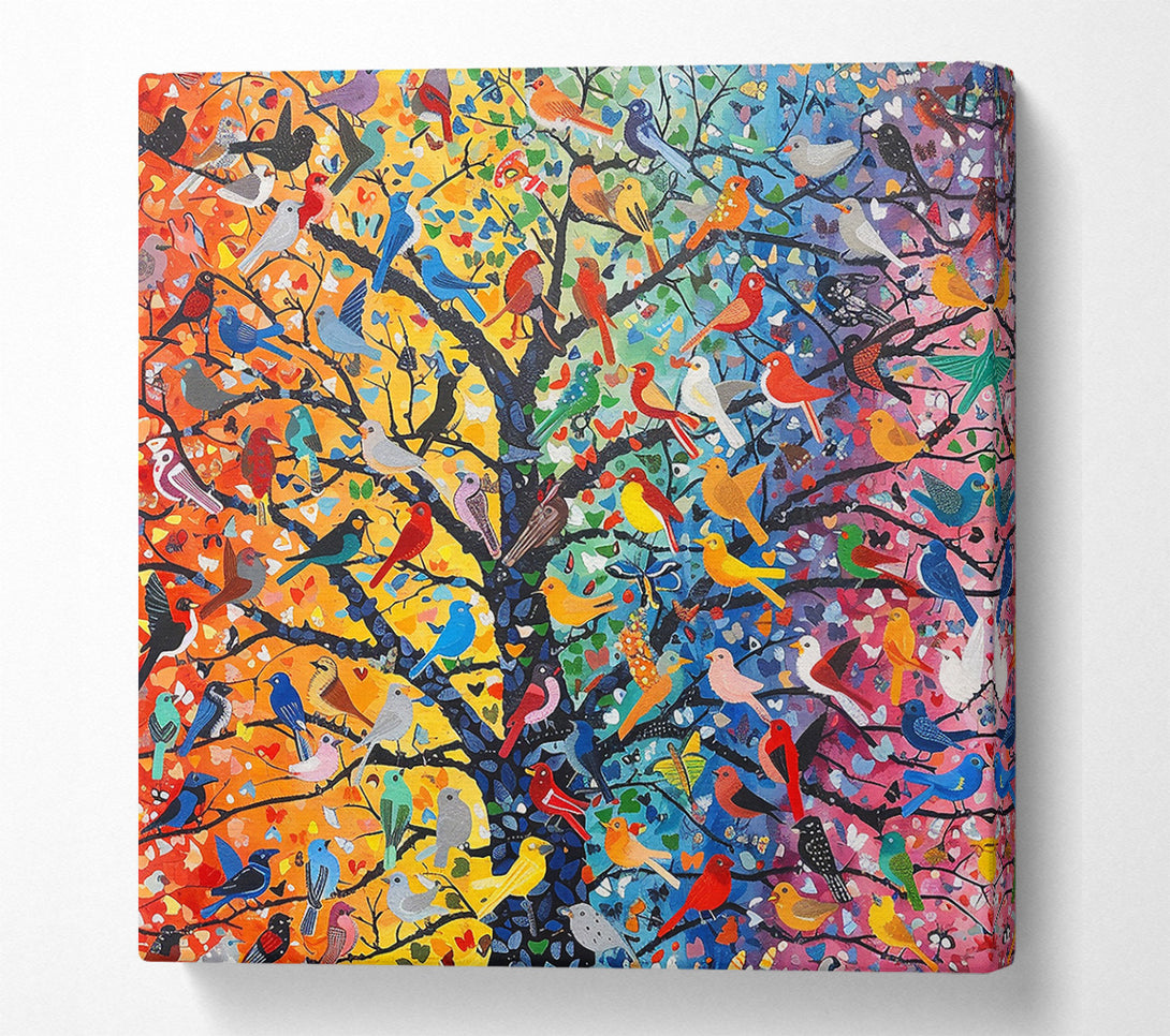  A Canvas Print of Golden Bird Sanctuary Canvas Wall Art
