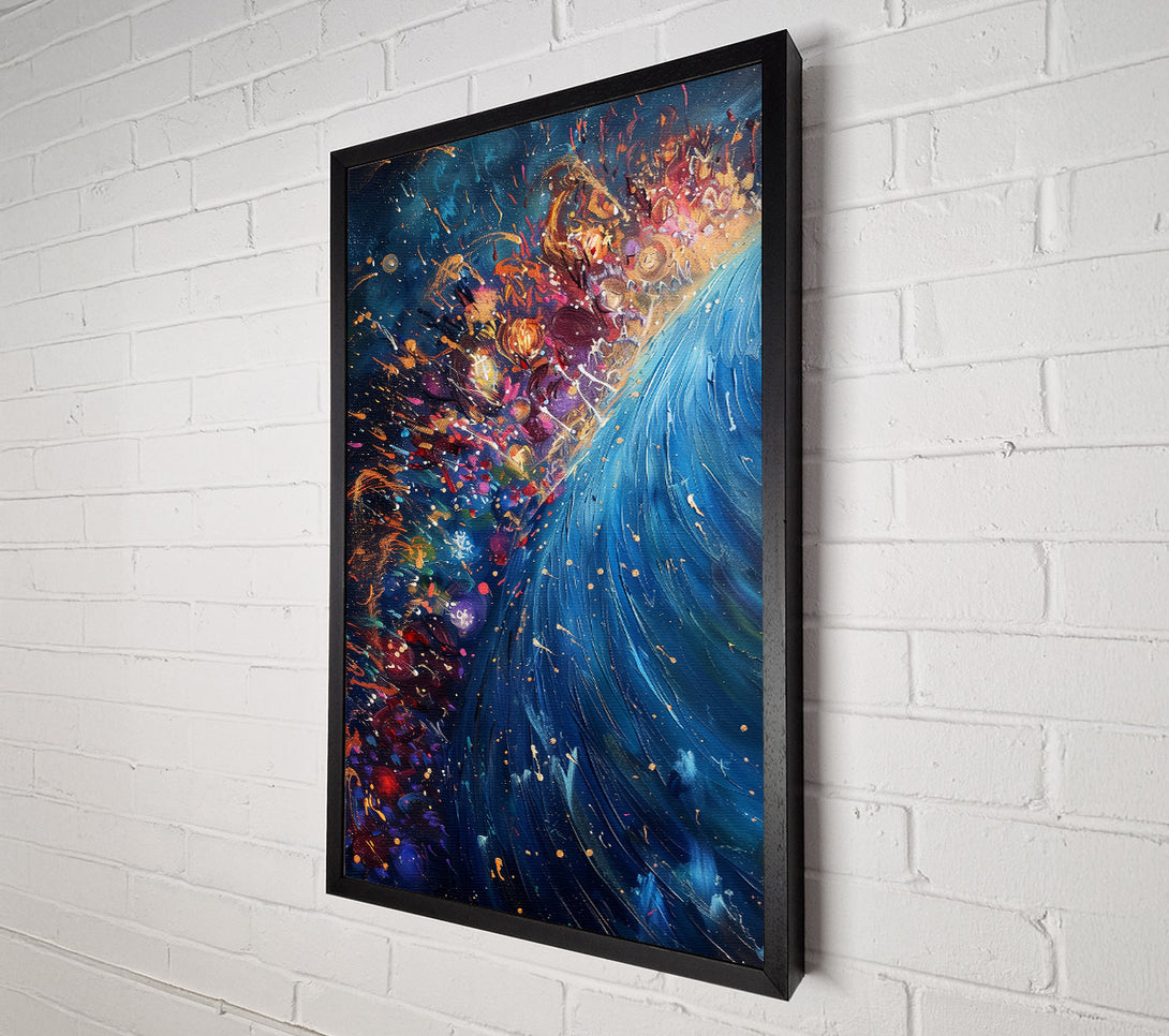 A Canvas Print of Azure Burst Of Color Canvas Art