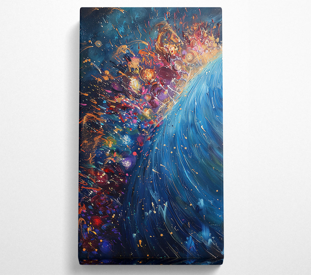  A Canvas Print of Azure Burst Of Color Canvas Art