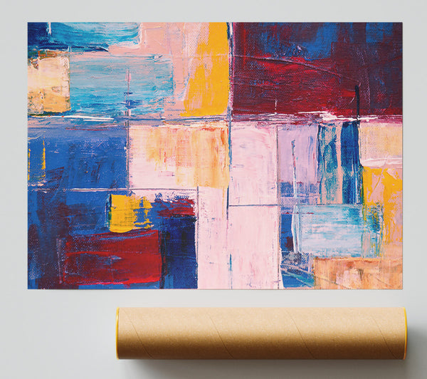 Pink Abstract Expressionism Giclee Print