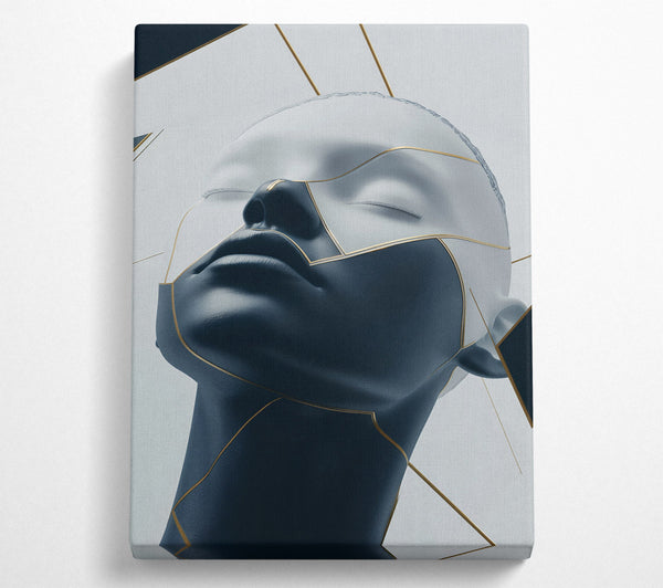  A Canvas Print of Black And Gold Woman Modern Canvas Art