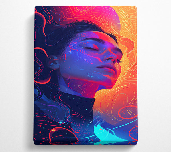  A Canvas Print of Blue Cosmic Dream Canvas Print