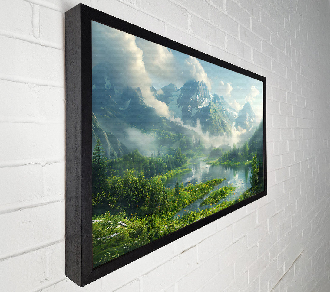 A Canvas Print of Azure Mountain Mist Canvas Wall Art