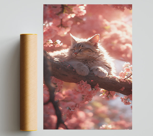 Pink Blossom Slumber Poster