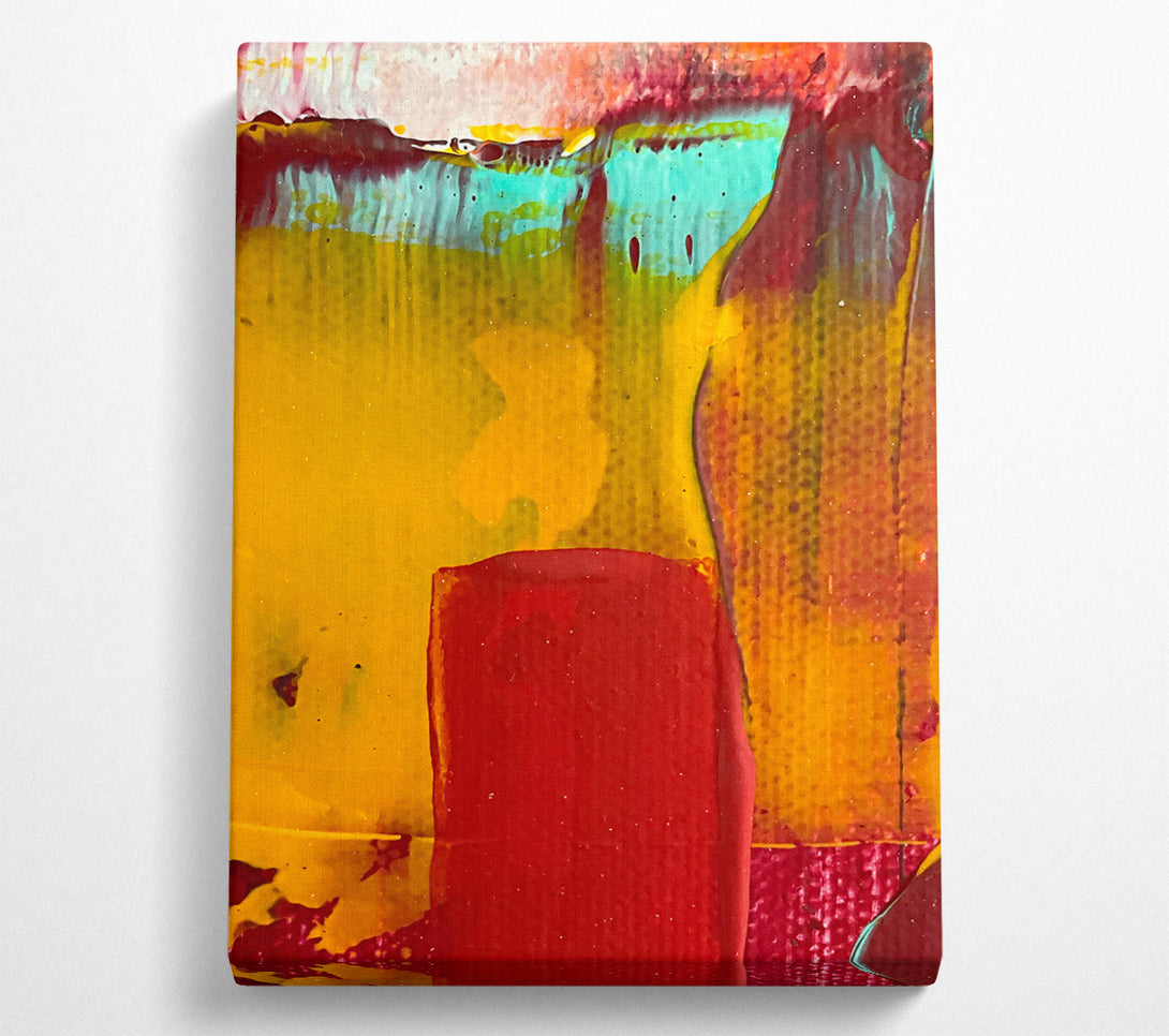  A Canvas Print of Golden Abstract Dance Canvas Print