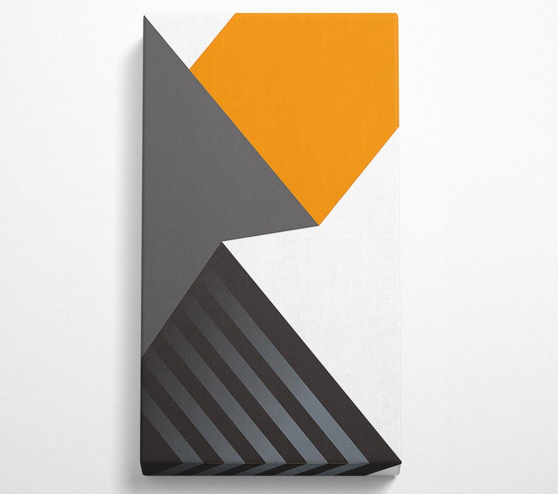  A Canvas Print of Black And Grey Shapes Canvas Wall Art