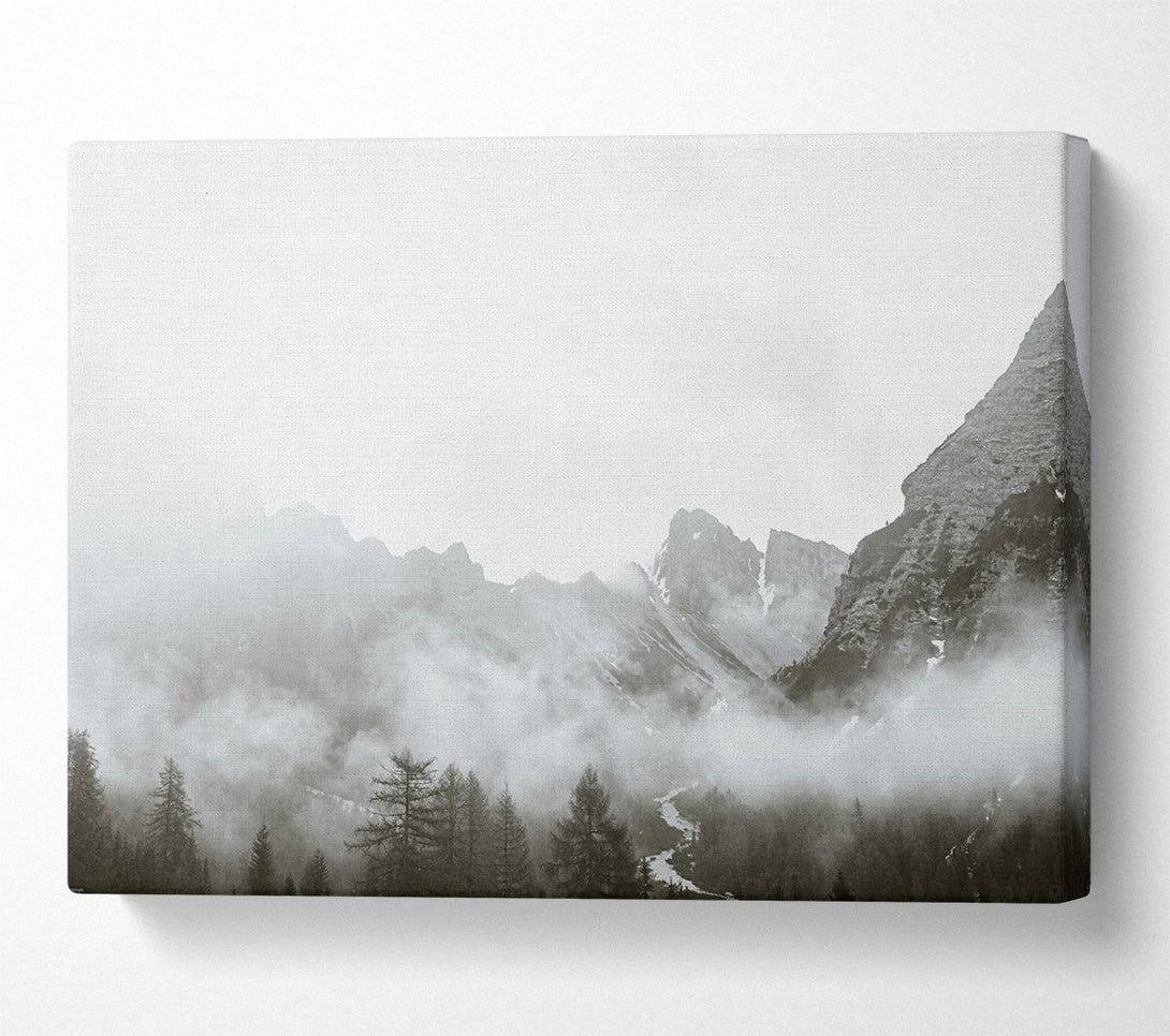 A Canvas Print of Silver Mountain Mist Canvas Art