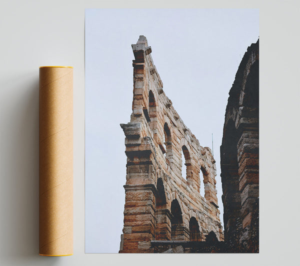 Orange Stone Arches Giclee Print