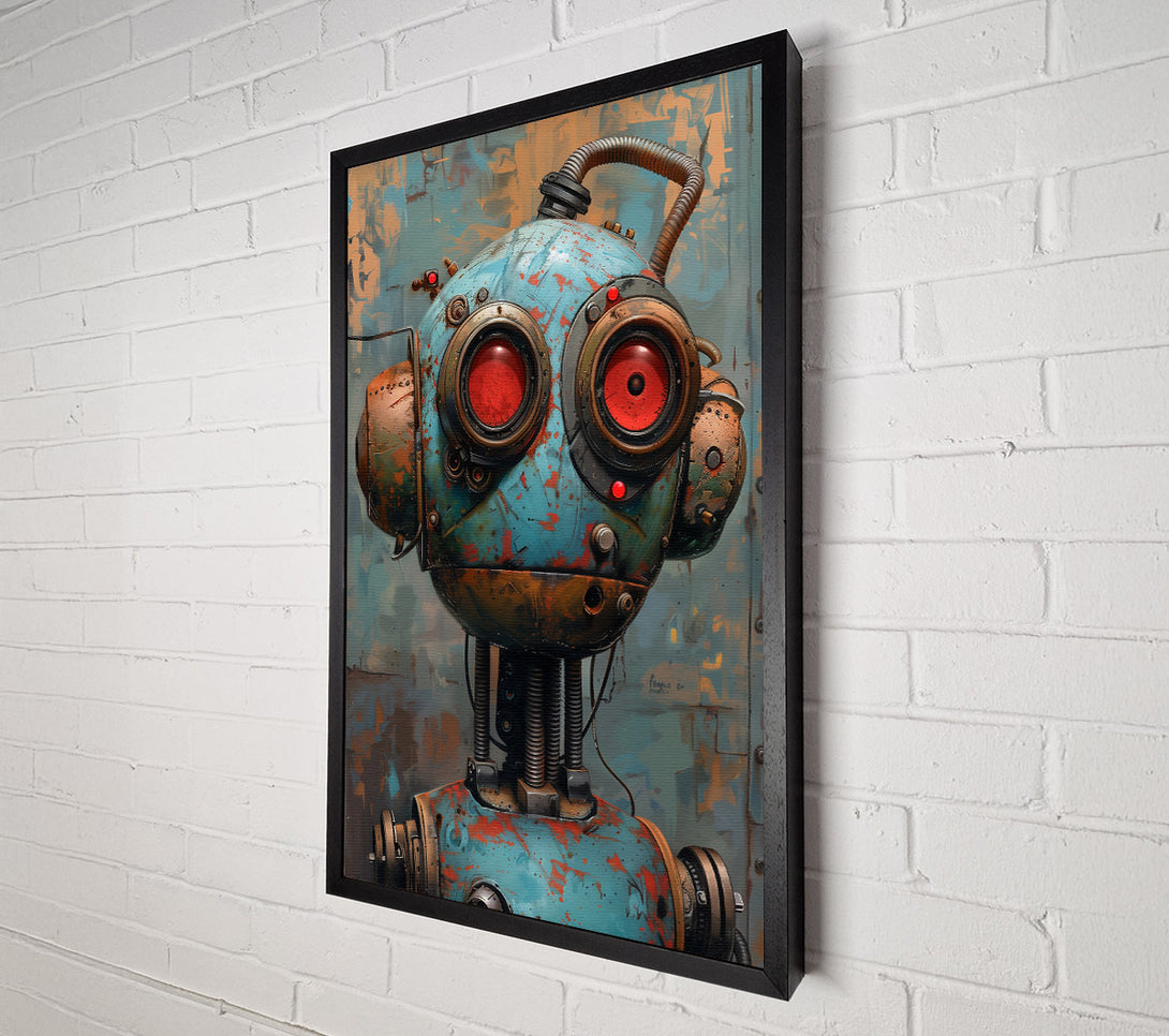  A Canvas Print of Rusty Blue Companion Canvas Art