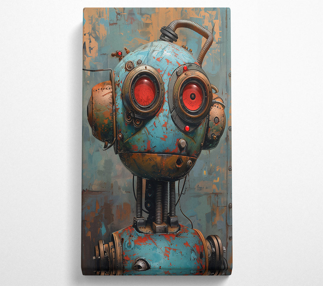  A Canvas Print of Rusty Blue Companion Canvas Art