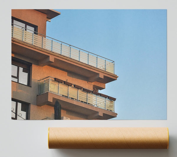 Tanned Balcony Hues Giclee Print