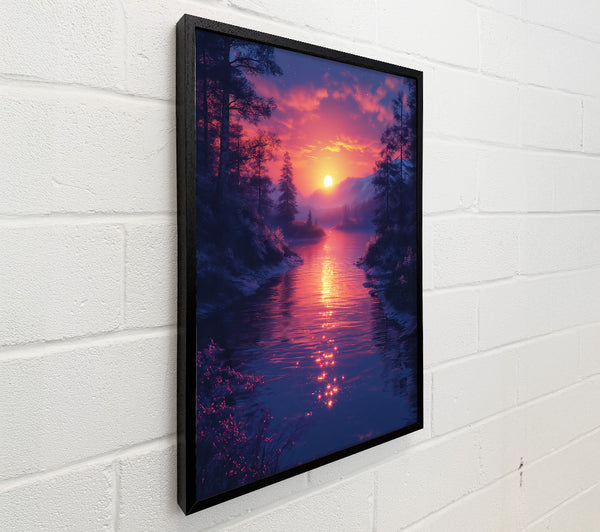 Crimson River'S Glow