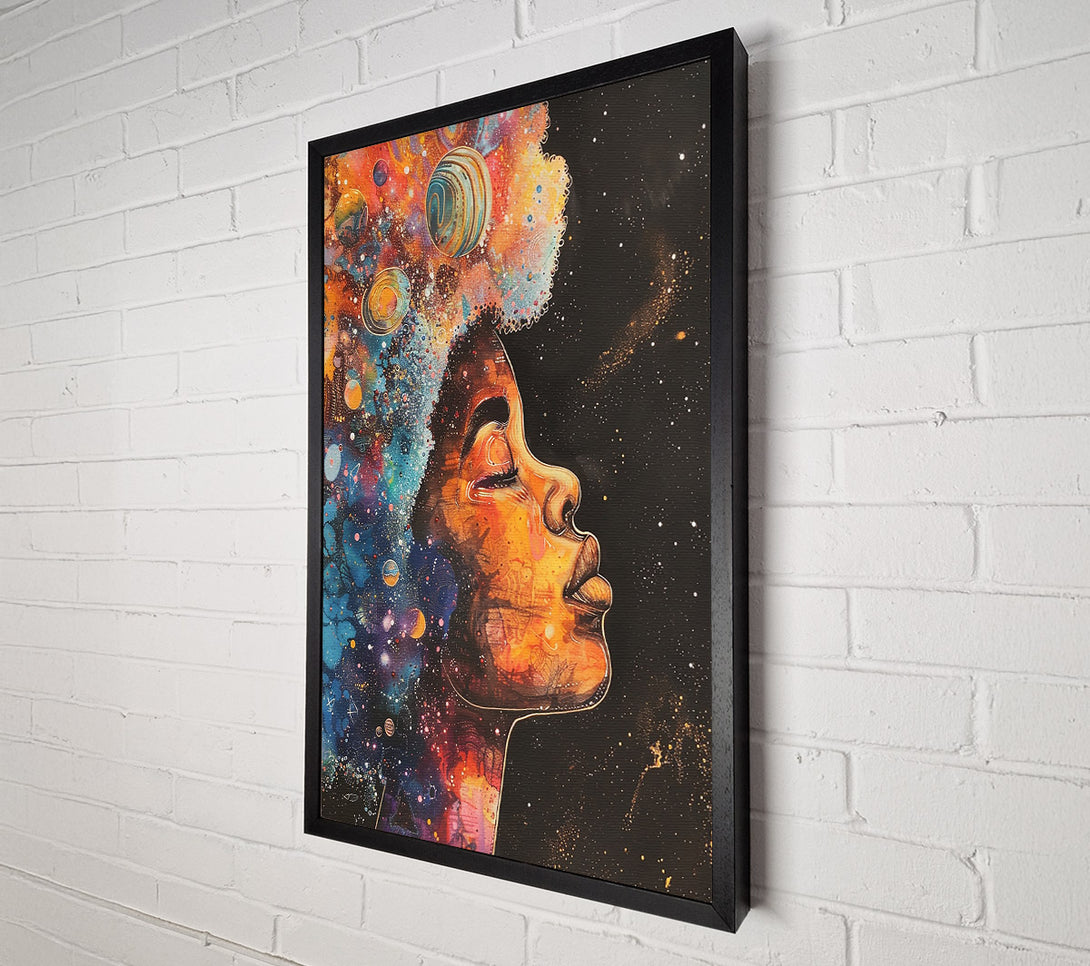  A Canvas Print of Golden Cosmic Dreams Canvas Print