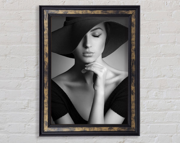 Walnut And Walnut Fashion Lady Framed Print