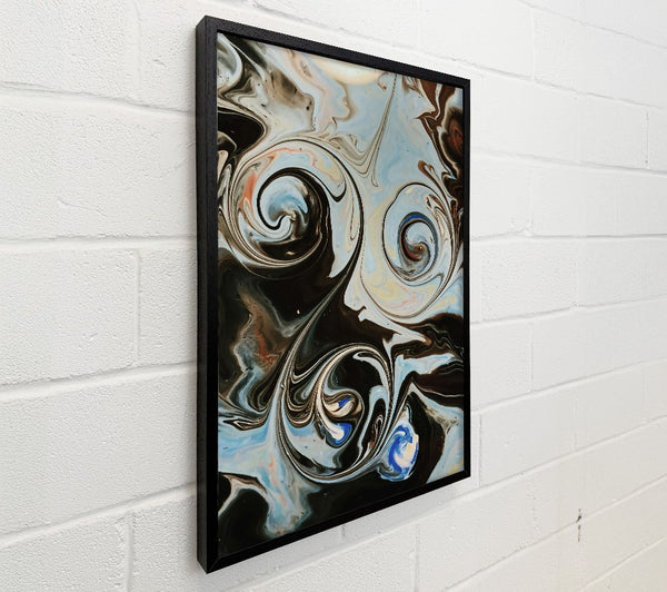 Blue Swirls Of Black