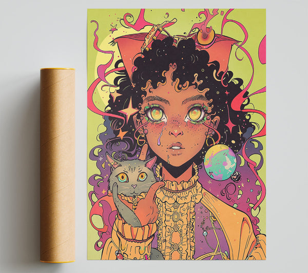 Golden Galaxy Dreams Print